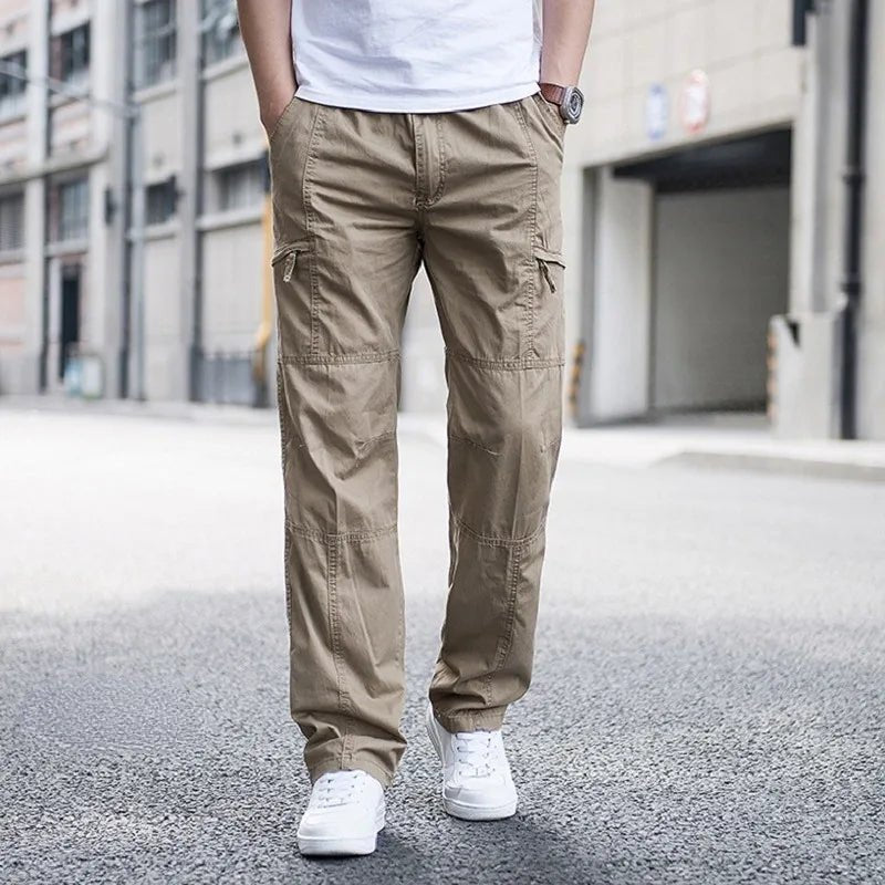 Men's Straight-Leg Cargo Trousers