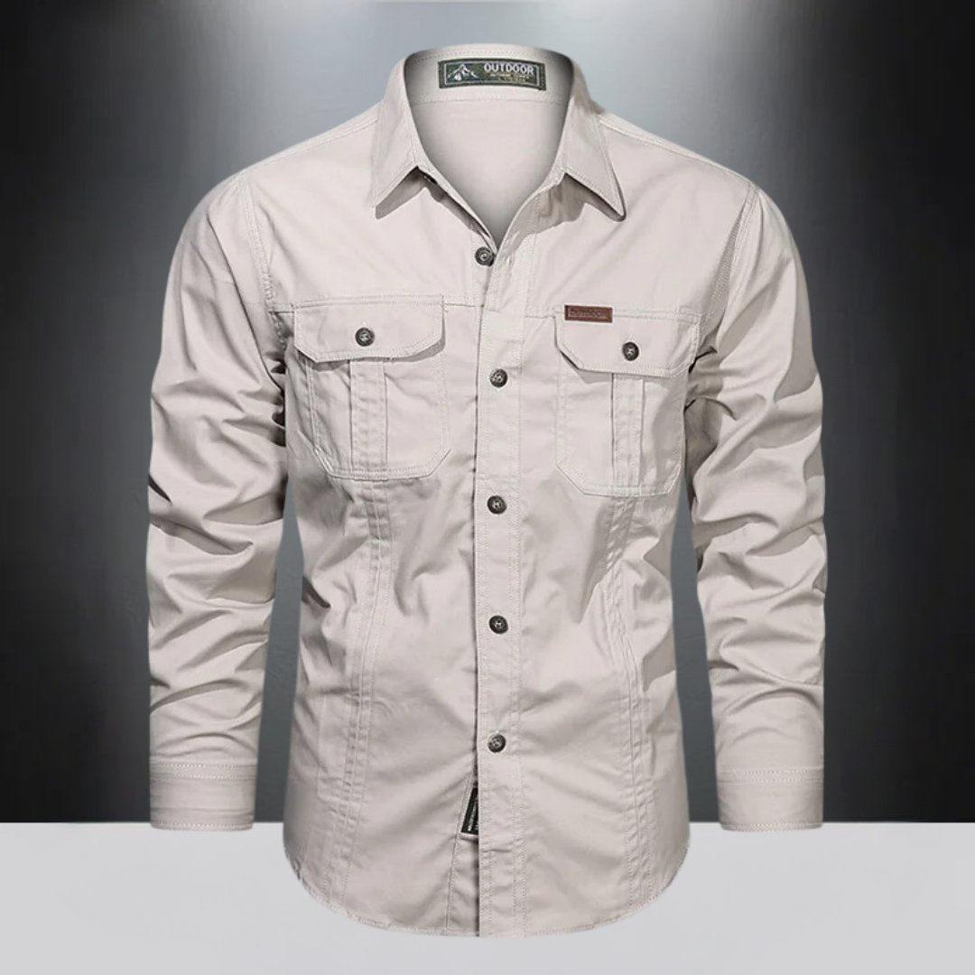 Men's Shirt Jacket - Beige