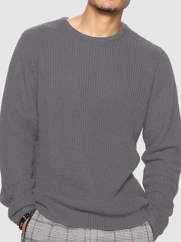 Men's Oversized Crewneck Jumper - Dark Gray