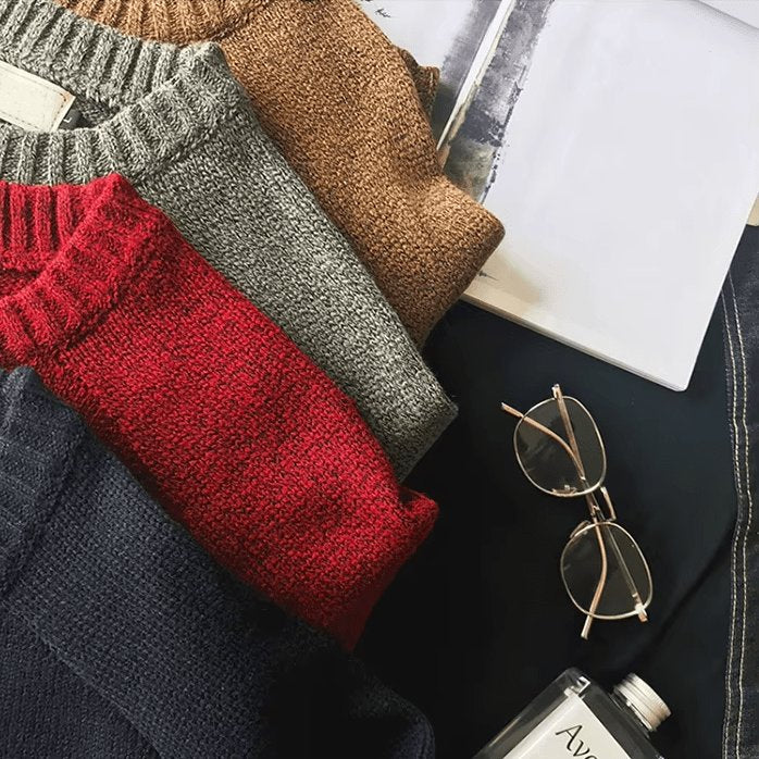 Men's Oversized Wool Crewneck Jumper