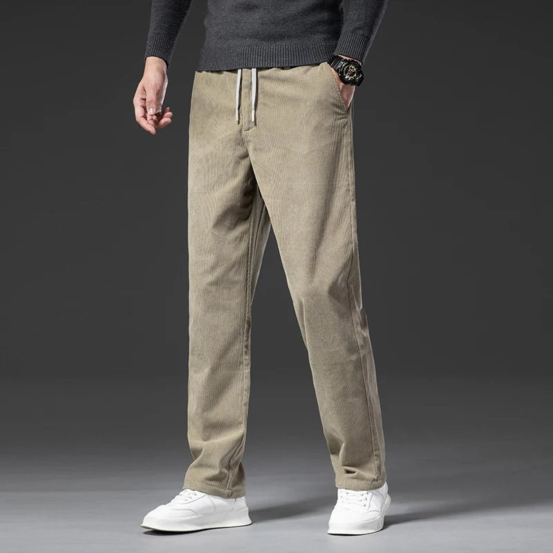 Men's Straight Corduroy Trousers