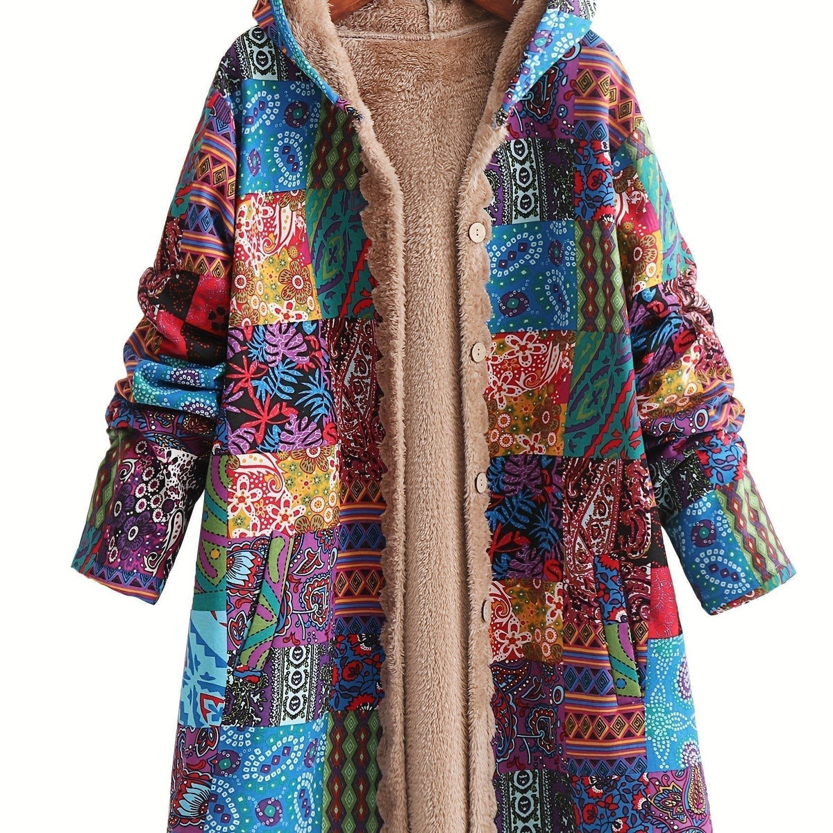 Women's Hooded Longline Wool Coat