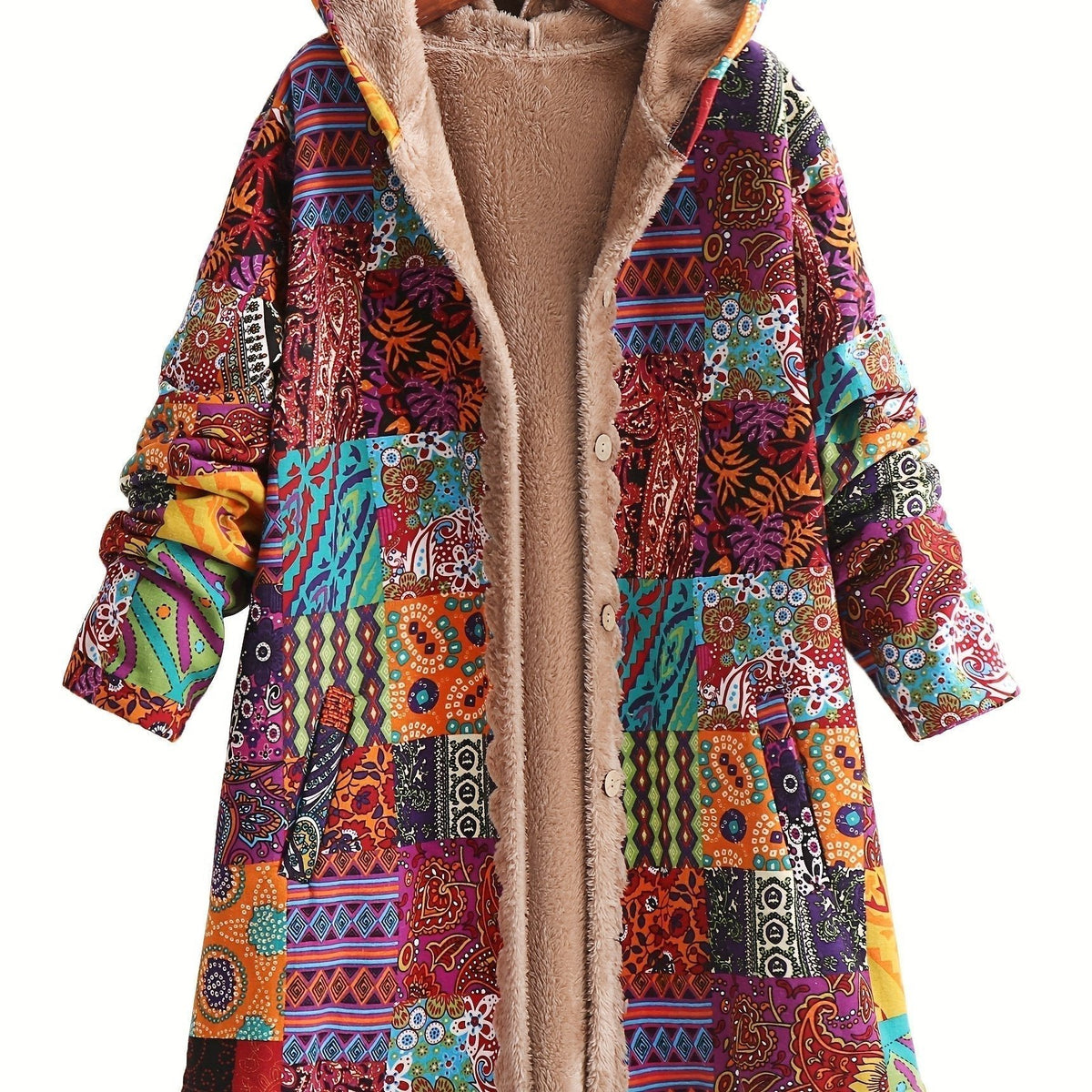 Women's Hooded Longline Wool Coat