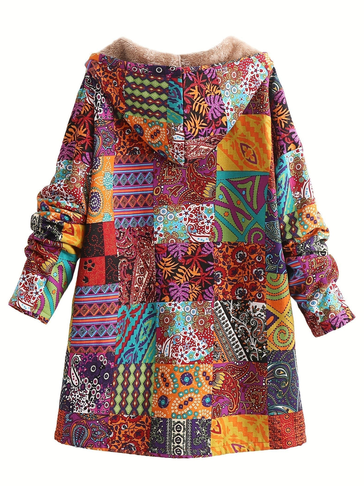 Women's Hooded Longline Wool Coat