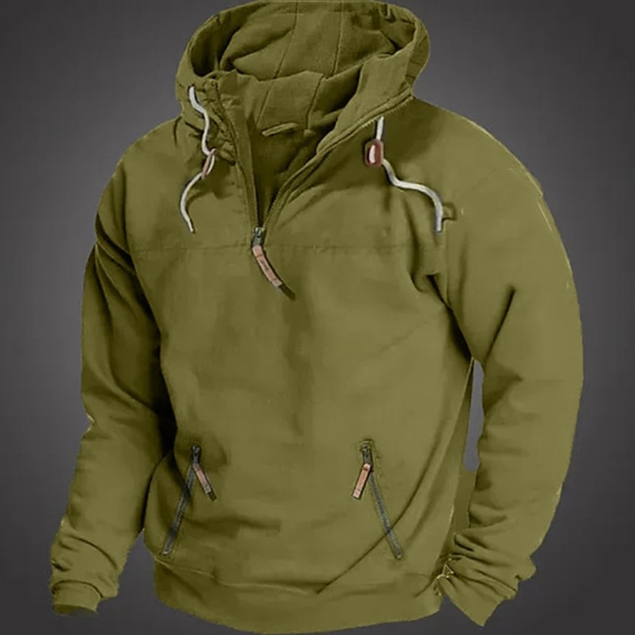 Men's Anorak Pullover Hoodie - Green
