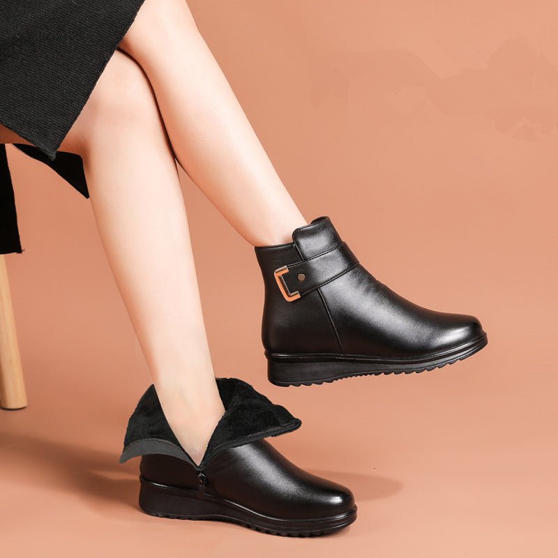 Women's Faux Leather Ankle Boots