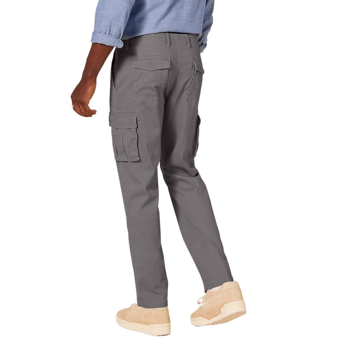 Men's Cotton Twill Cargo Trousers - XXL