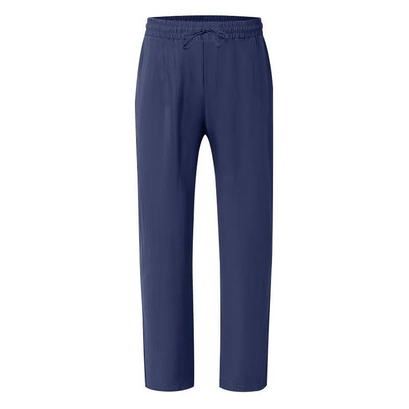 Men's Straight-Leg Drawstring Trousers