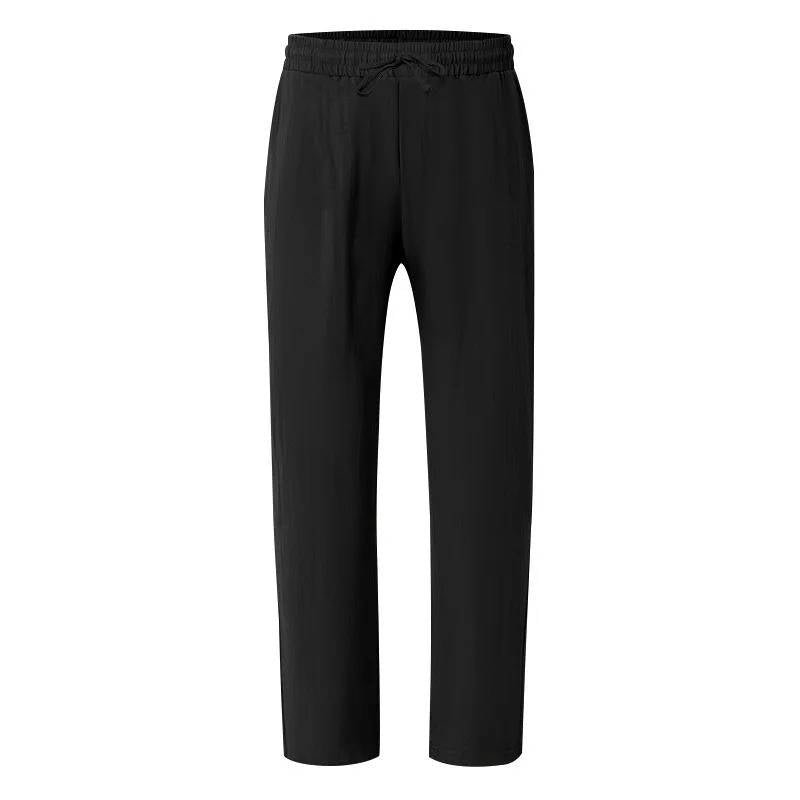 Men's Straight-Leg Drawstring Trousers