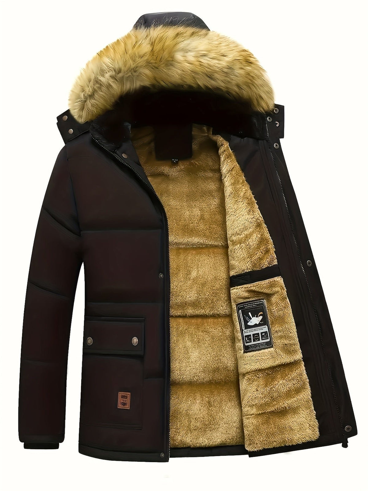 Men's Parka Jacket - Black