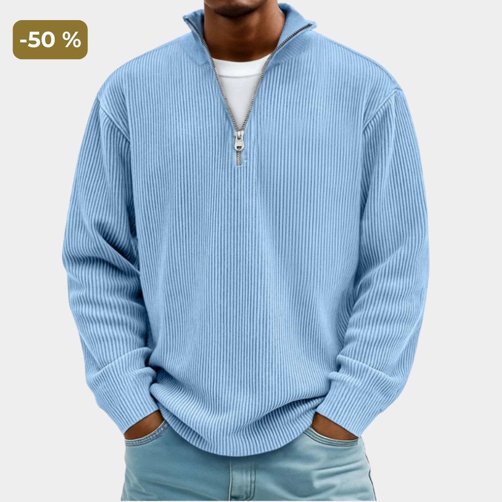 Men's Oversized Knit Quarter-Zip Jumper