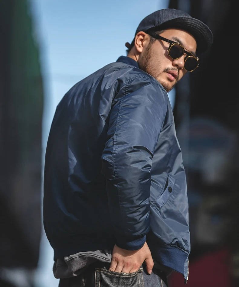 Men's Reversible Nylon Bomber Jacket