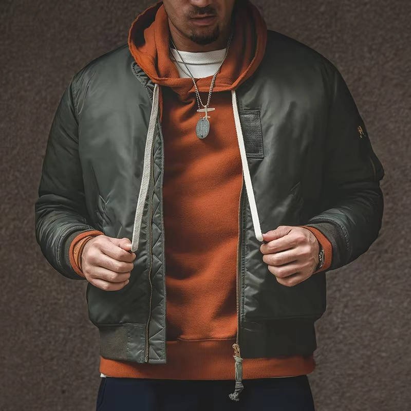 Men's Reversible Nylon Bomber Jacket