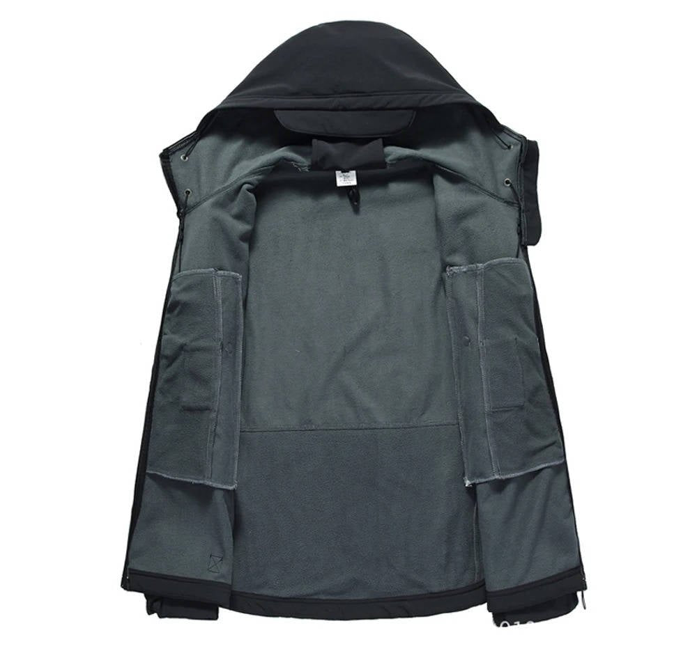 Men's Tactical Hooded Softshell Jacket