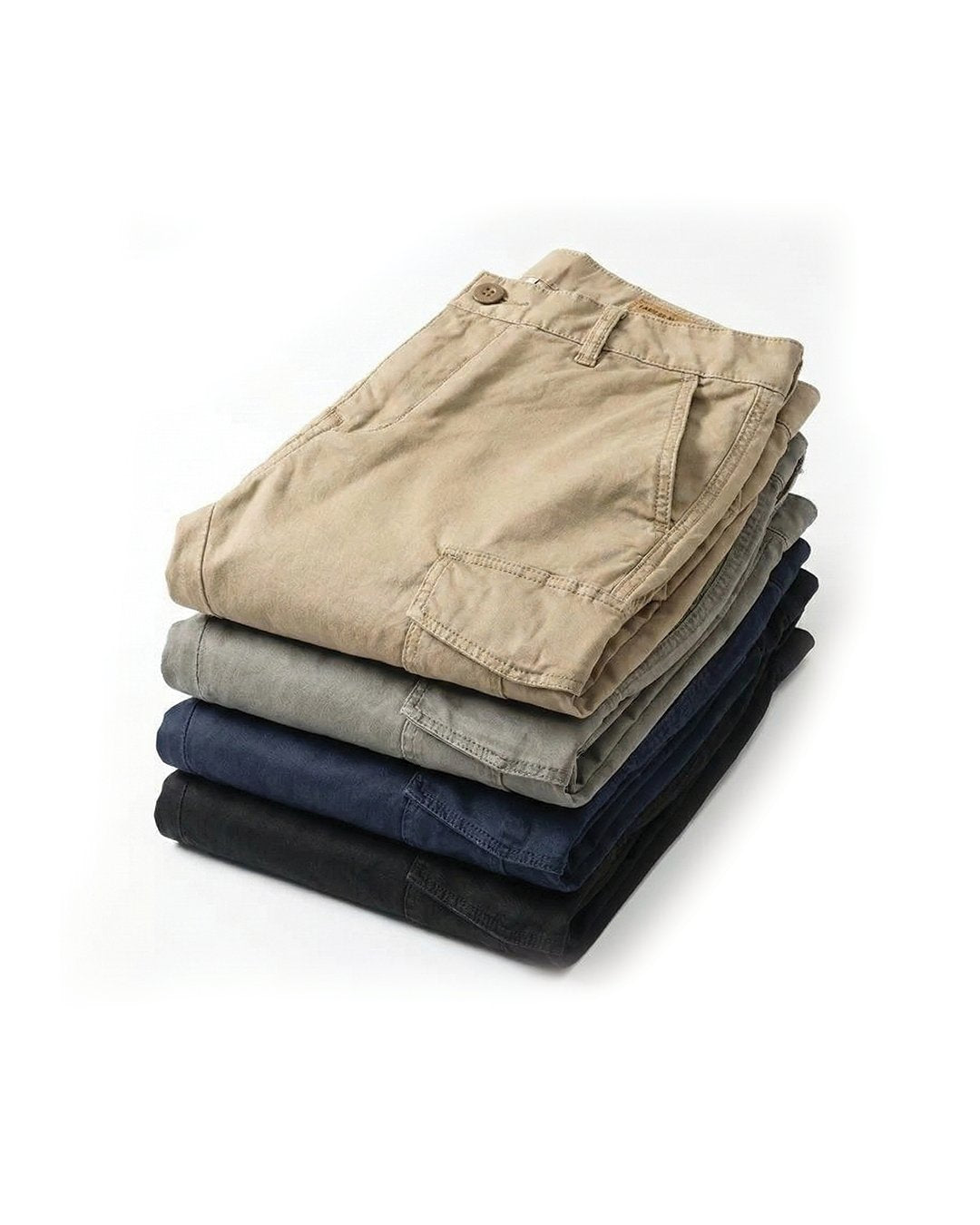 Men's Cotton Twill Cargo Trousers
