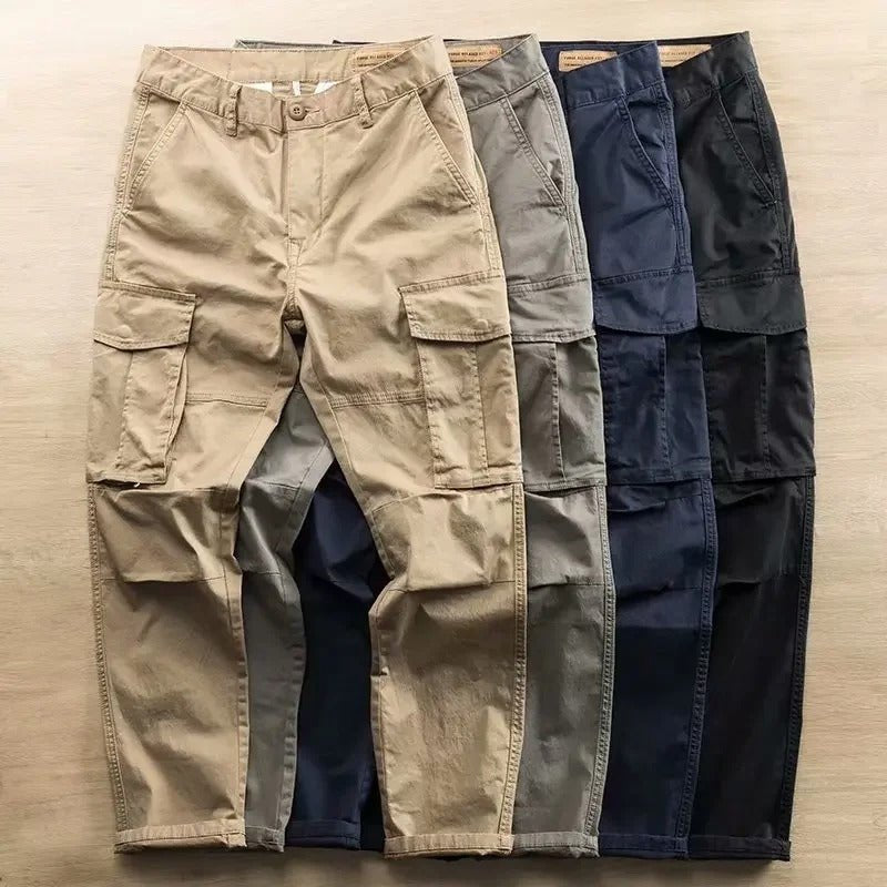 Men's Cotton Twill Cargo Trousers