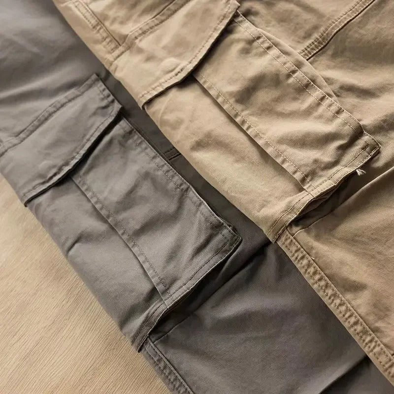 Men's Cotton Twill Cargo Trousers