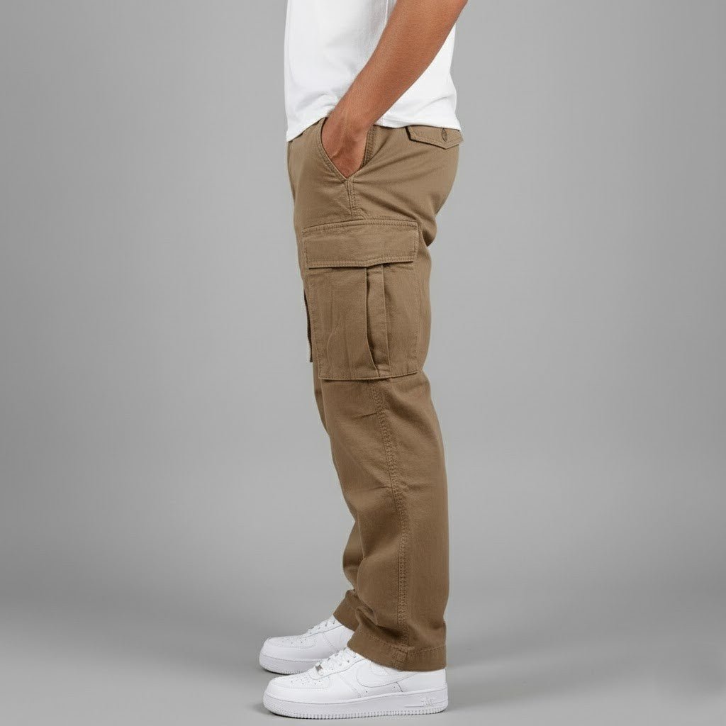 Men's Straight Fit Cargo Trousers