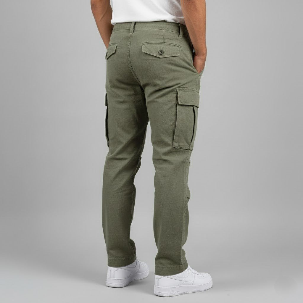 Men's Straight Fit Cargo Trousers