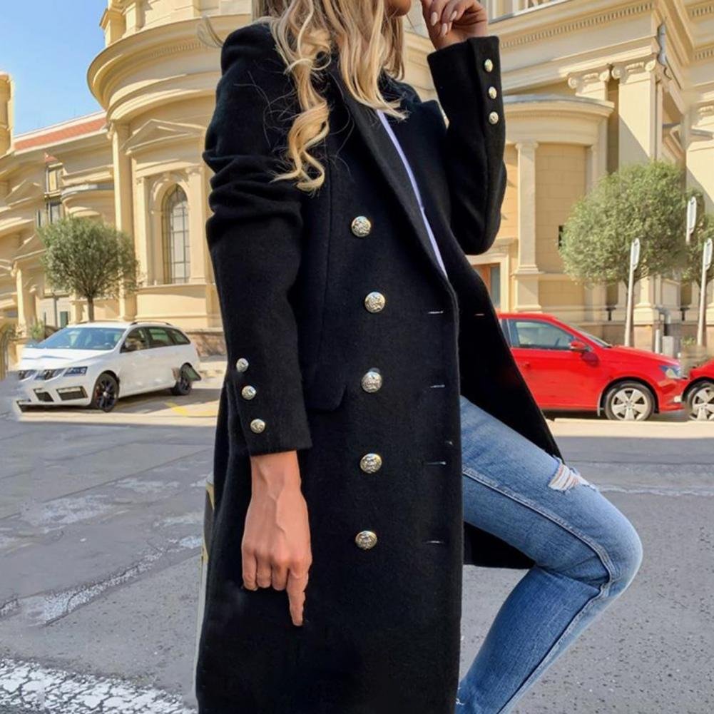 Women's Straight Wool Coat