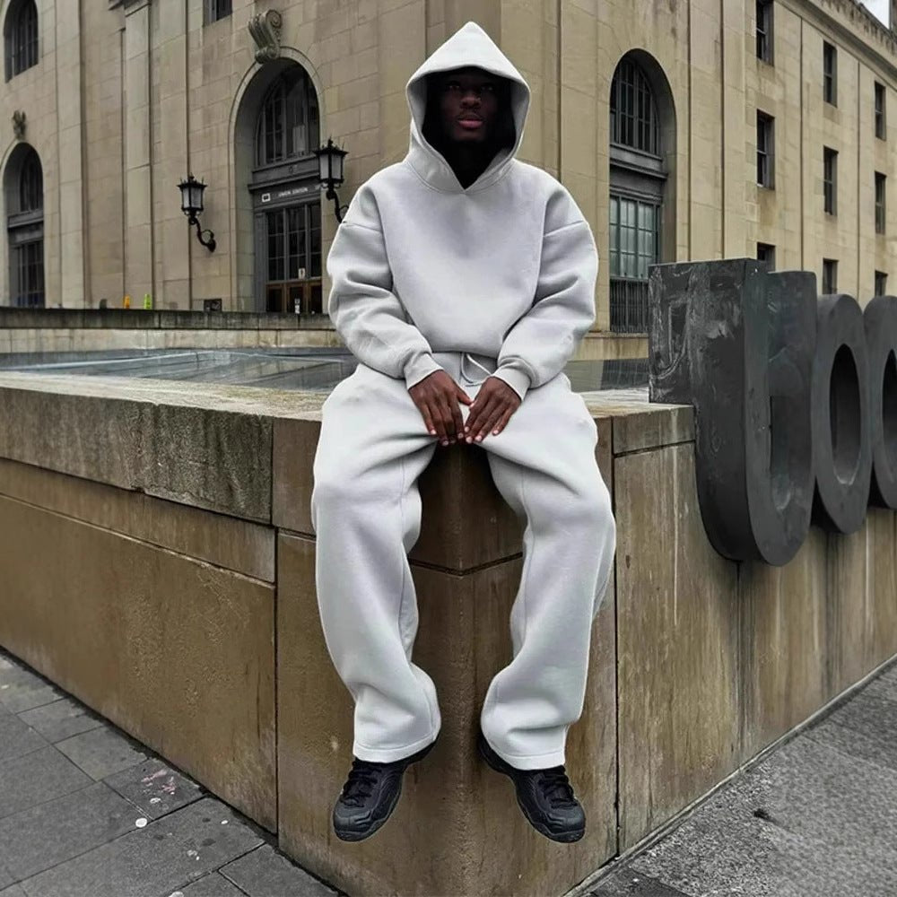 Men's Cropped Fleece Hoodie