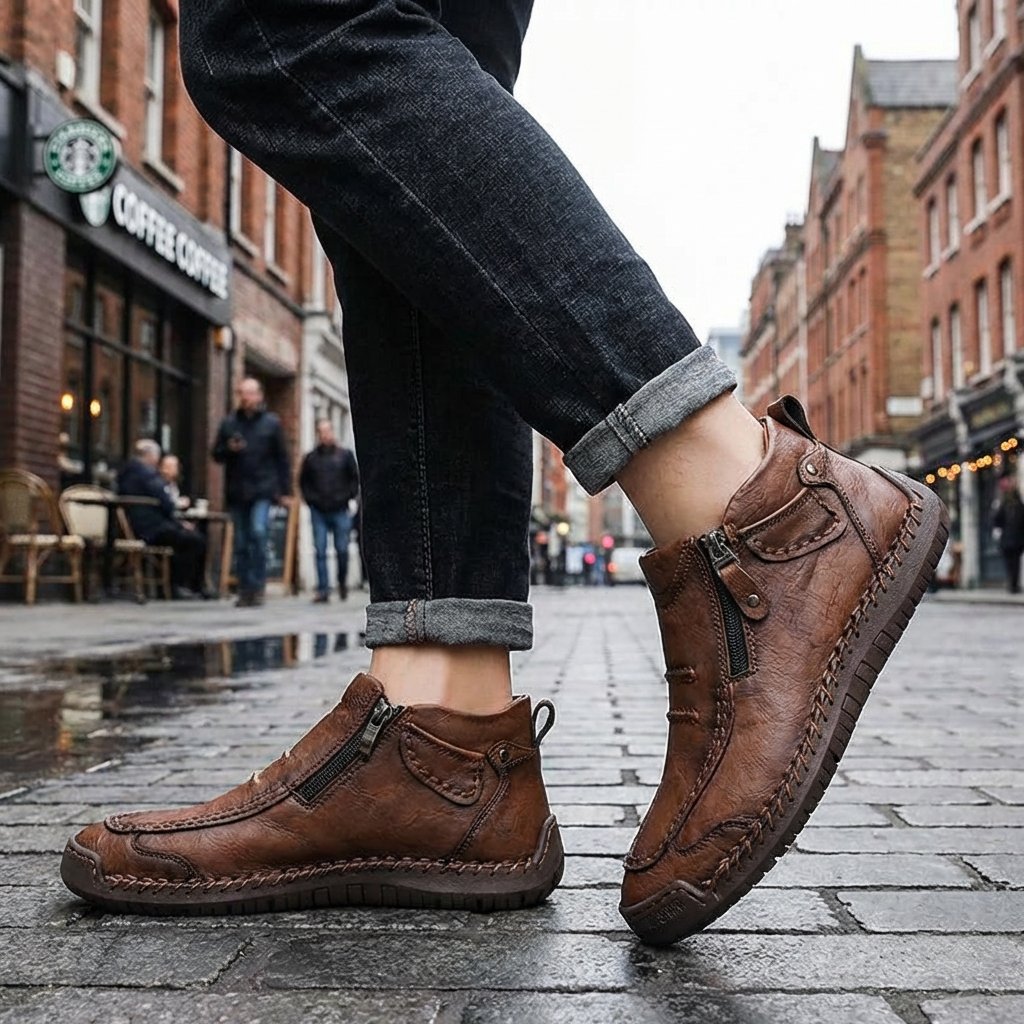 Men's Leather Ankle Boots
