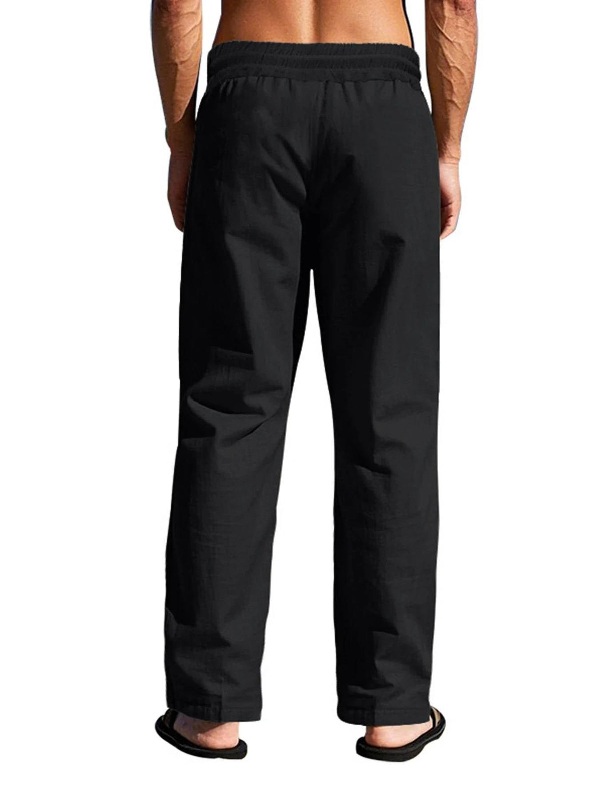 Men's Linen Drawstring Trousers