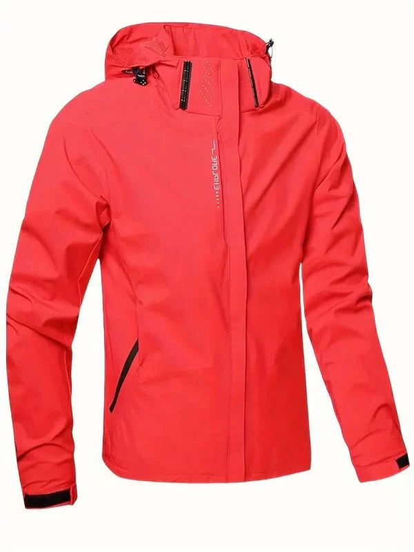 Men's Rain Jacket - Red