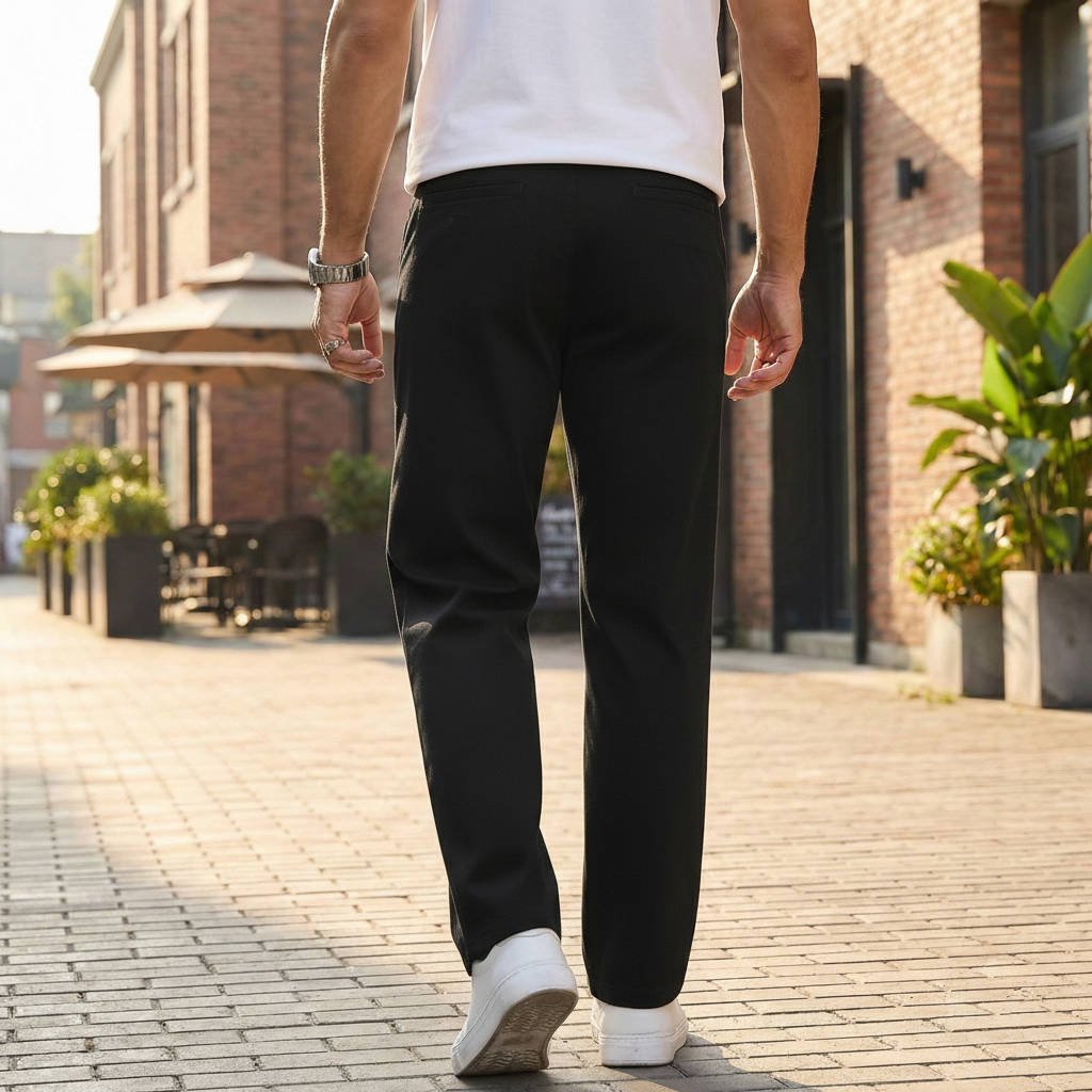 Men's Cotton Twill Straight Leg Trousers