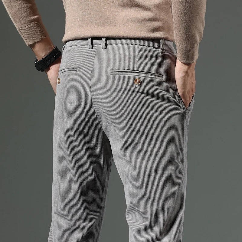 Men's Slim Corduroy Trousers