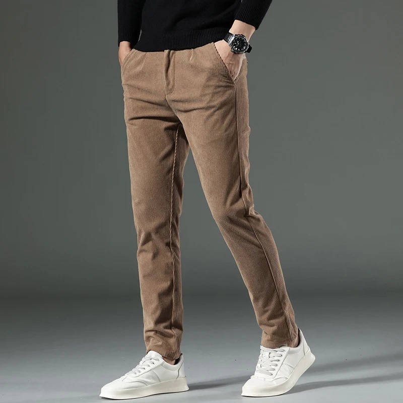 Men's Slim Corduroy Trousers