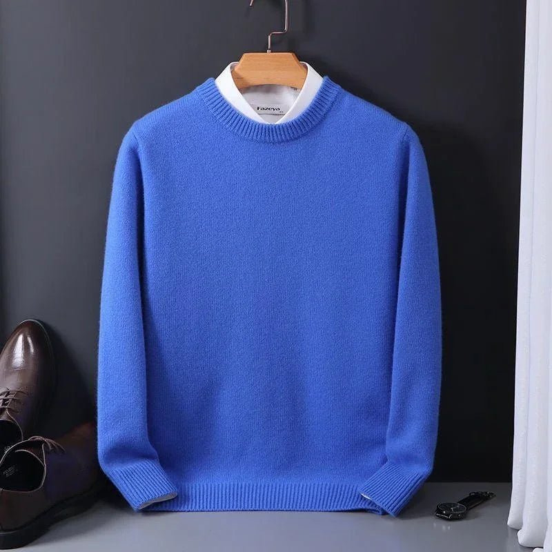 Men's Crewneck Jumper - Blue
