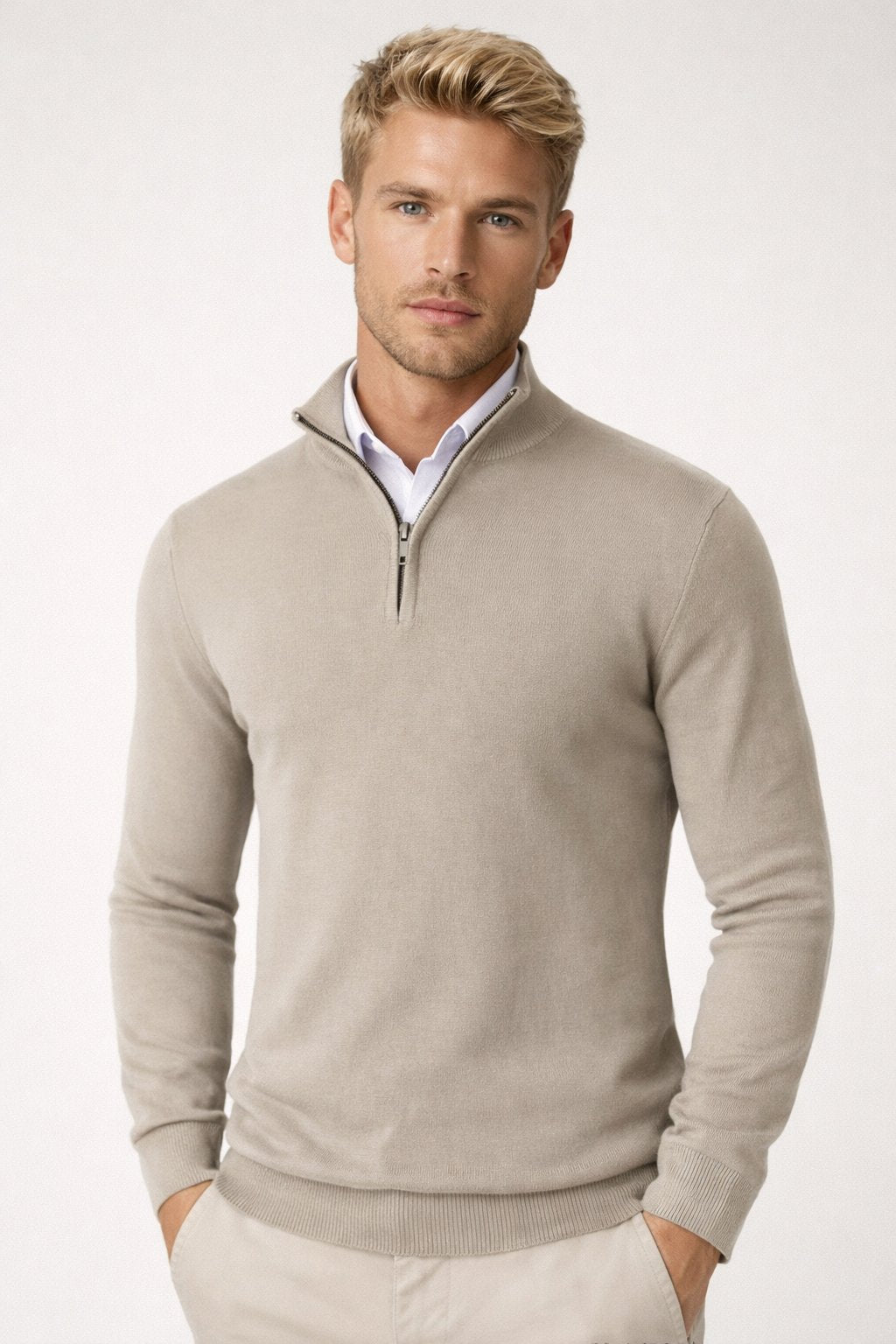 Men's Slim Quarter-Zip Jumper