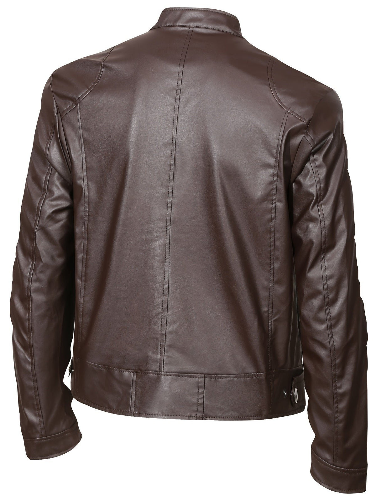 Men's Faux Leather Moto Jacket