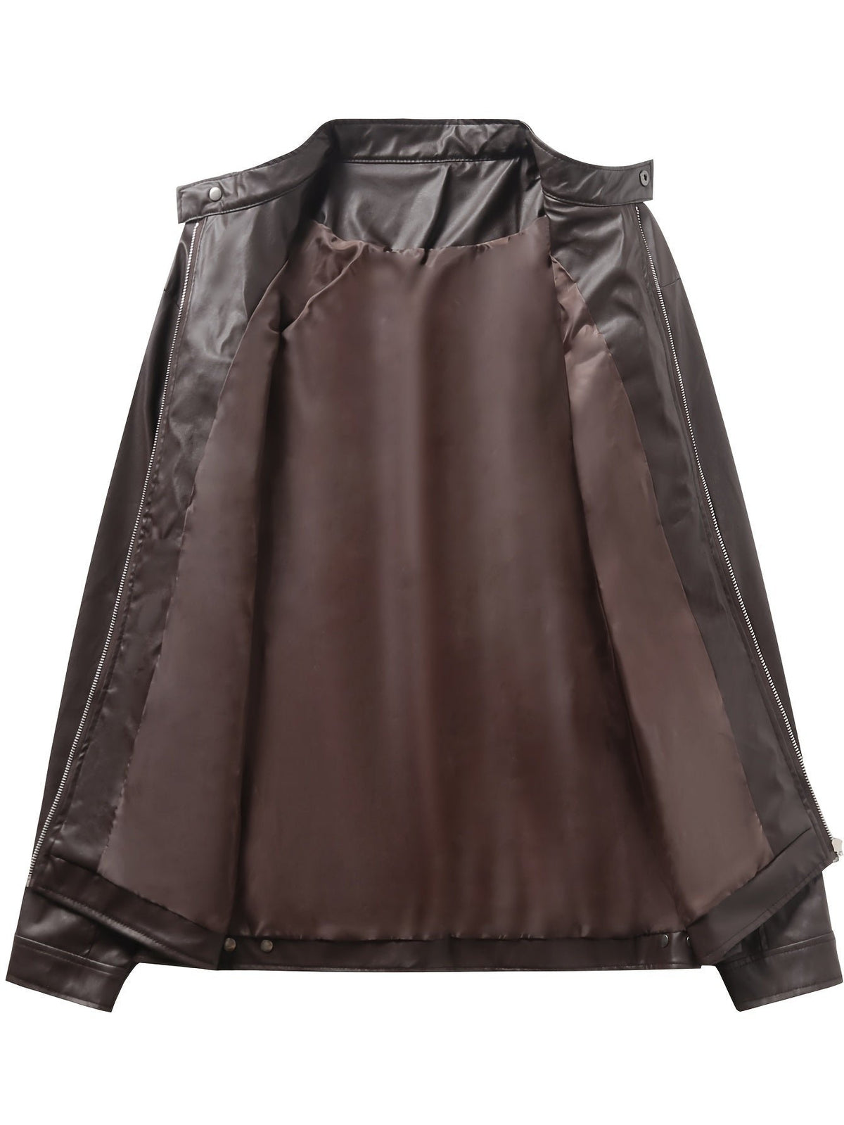 Men's Faux Leather Moto Jacket