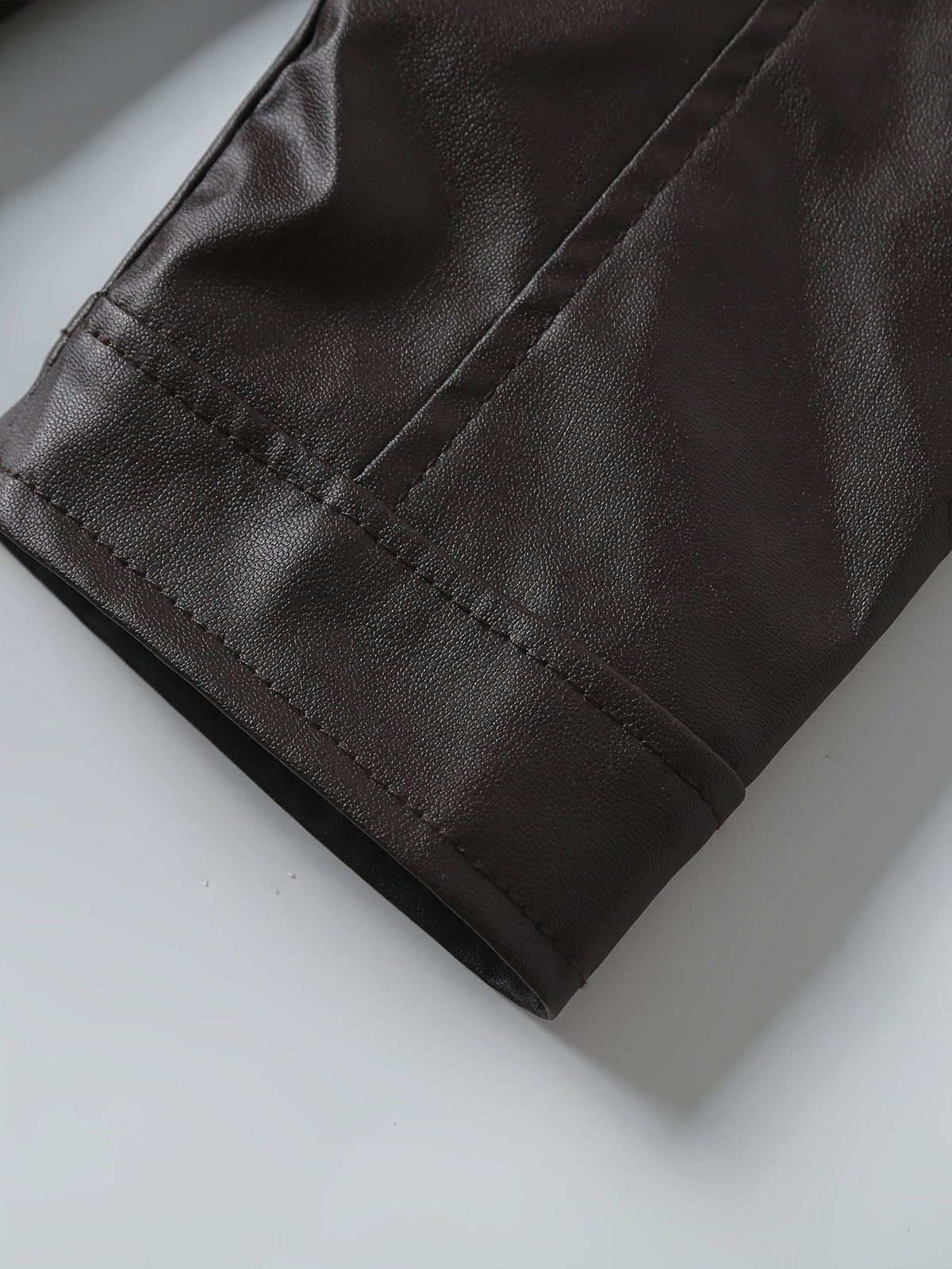 Men's Faux Leather Moto Jacket