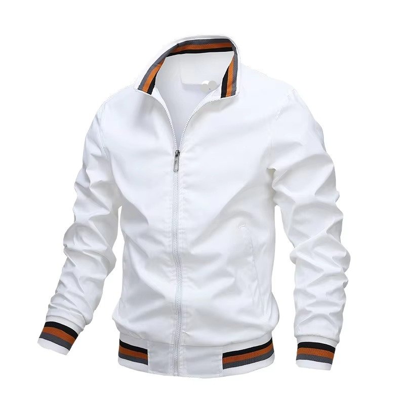 Men's Bomber Jacket - White