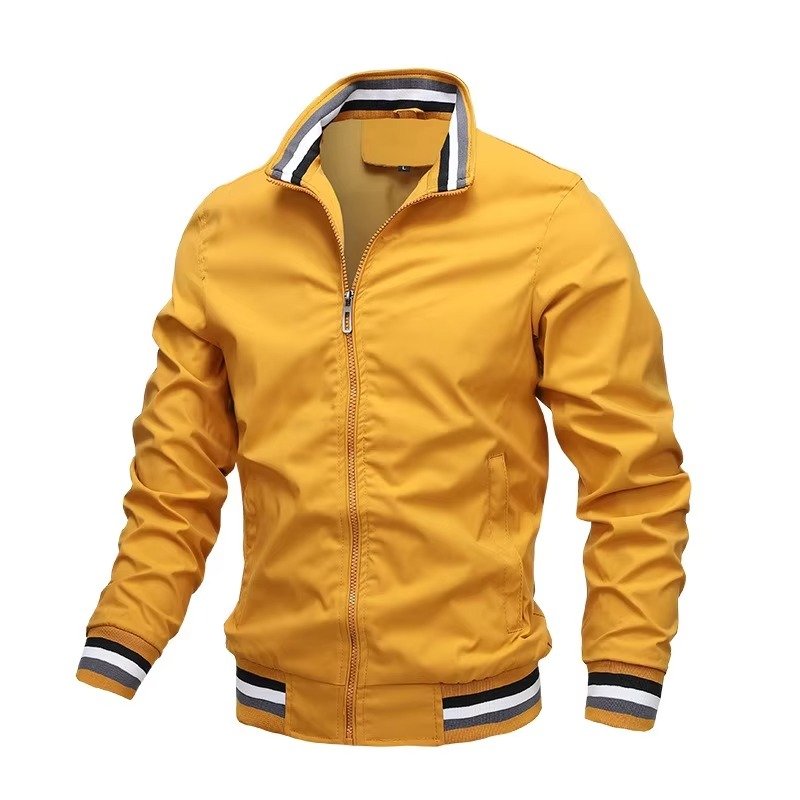Men's Bomber Jacket - Yellow