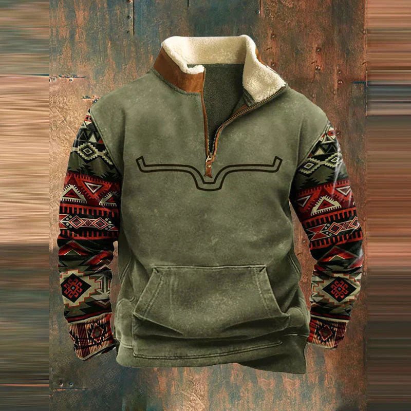 Men's Quarter-Zip Sherpa Sweatshirt