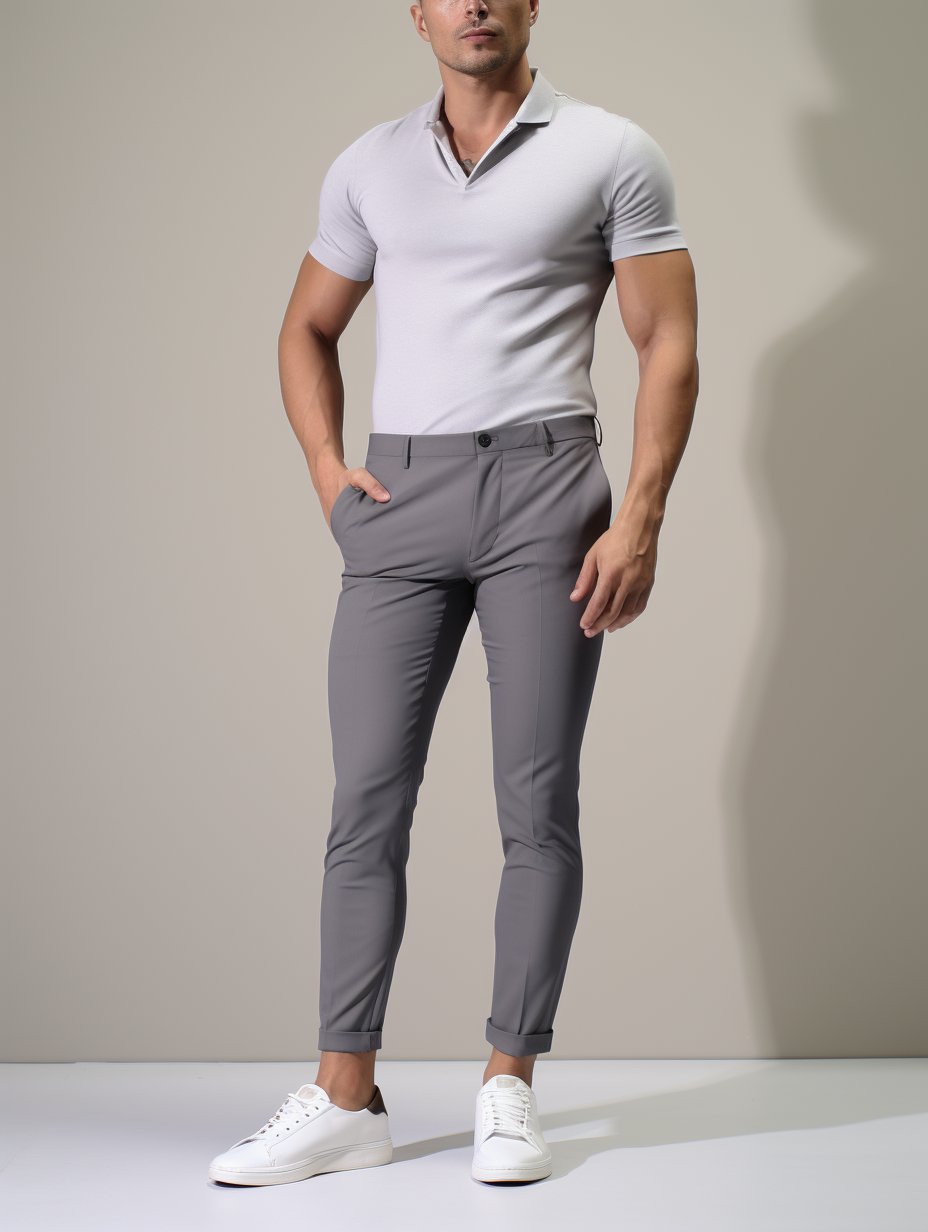 Men's Slim Chino Trousers