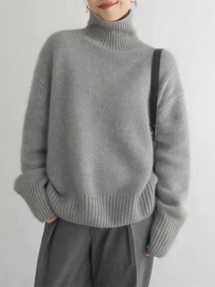 Women's Oversized Roll Neck Jumper
