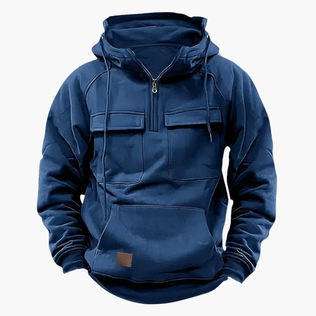 Men's Anorak Hoodie - Blue