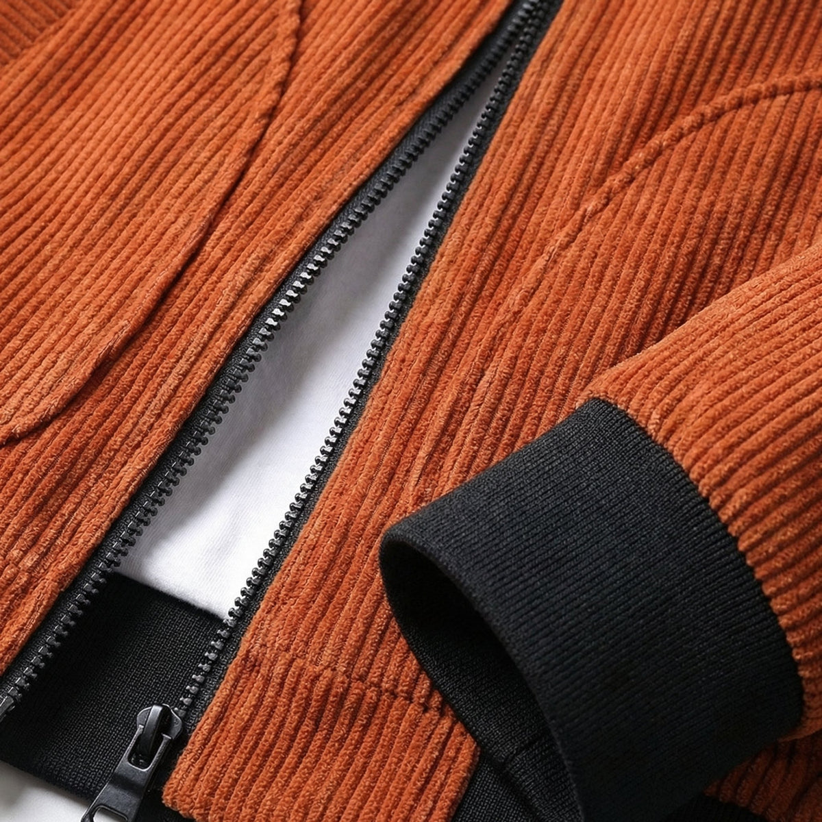 Men's Corduroy Zip-Up Jacket