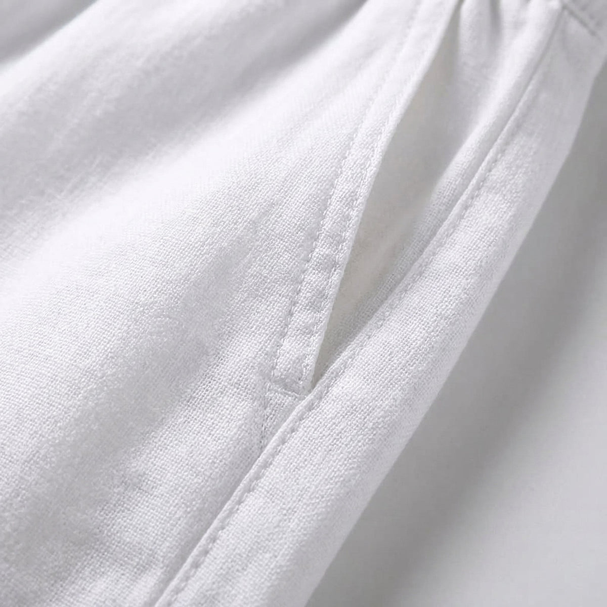 Men's Linen Drawstring Trousers