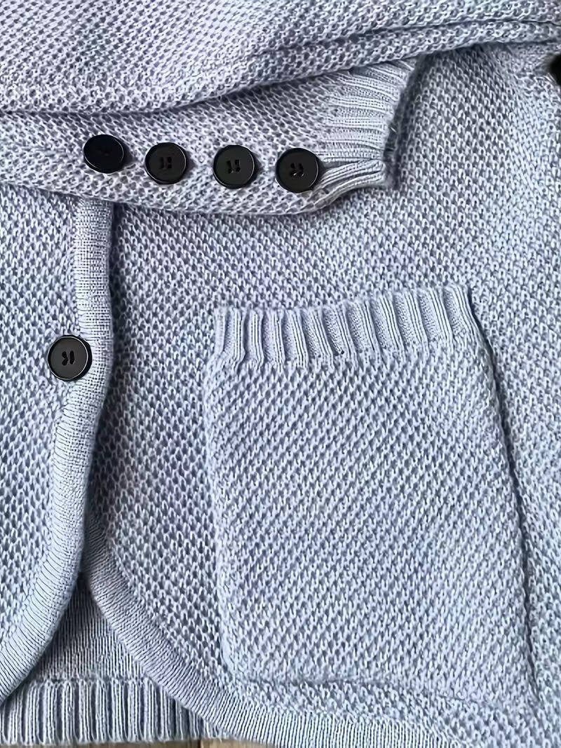 Women's Wool Waffle-Knit Cardigan