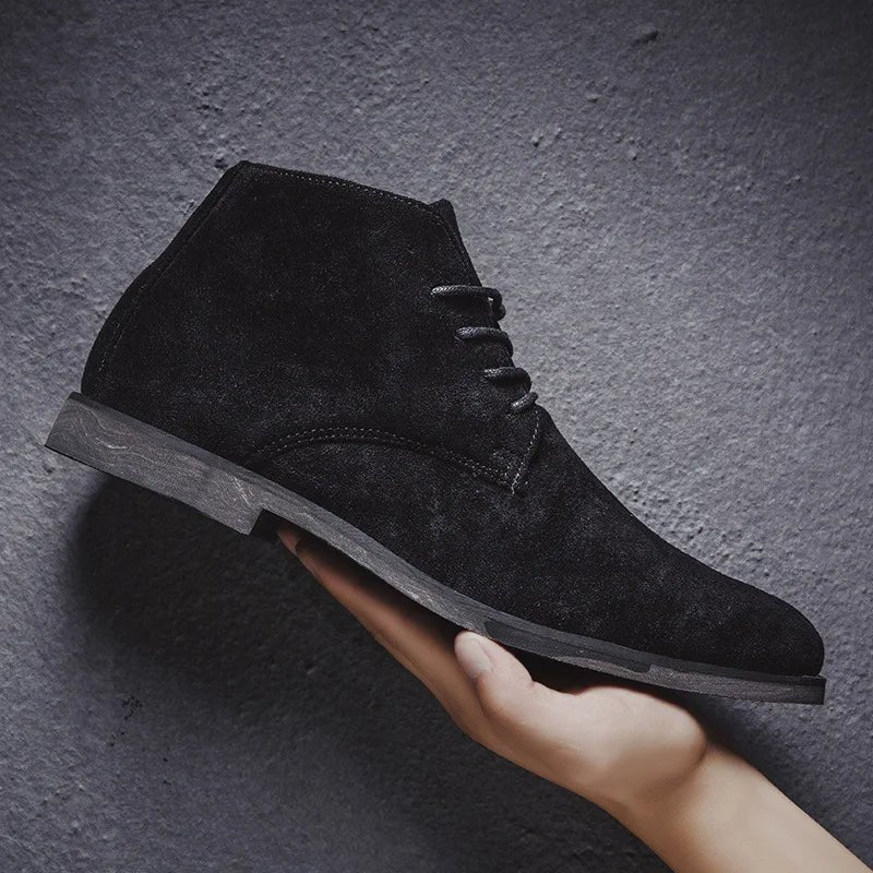 Men's Suede Chukka Boots - Black