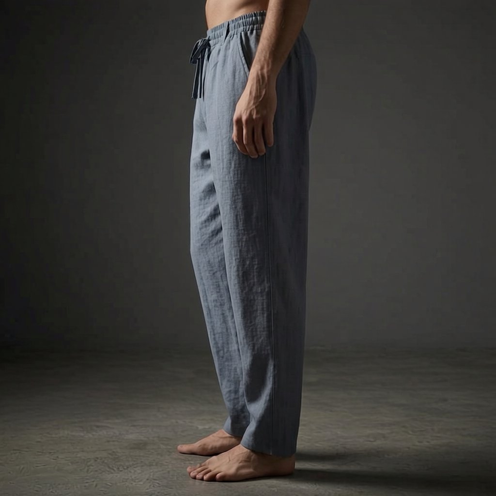 Men's Linen Drawstring Trousers