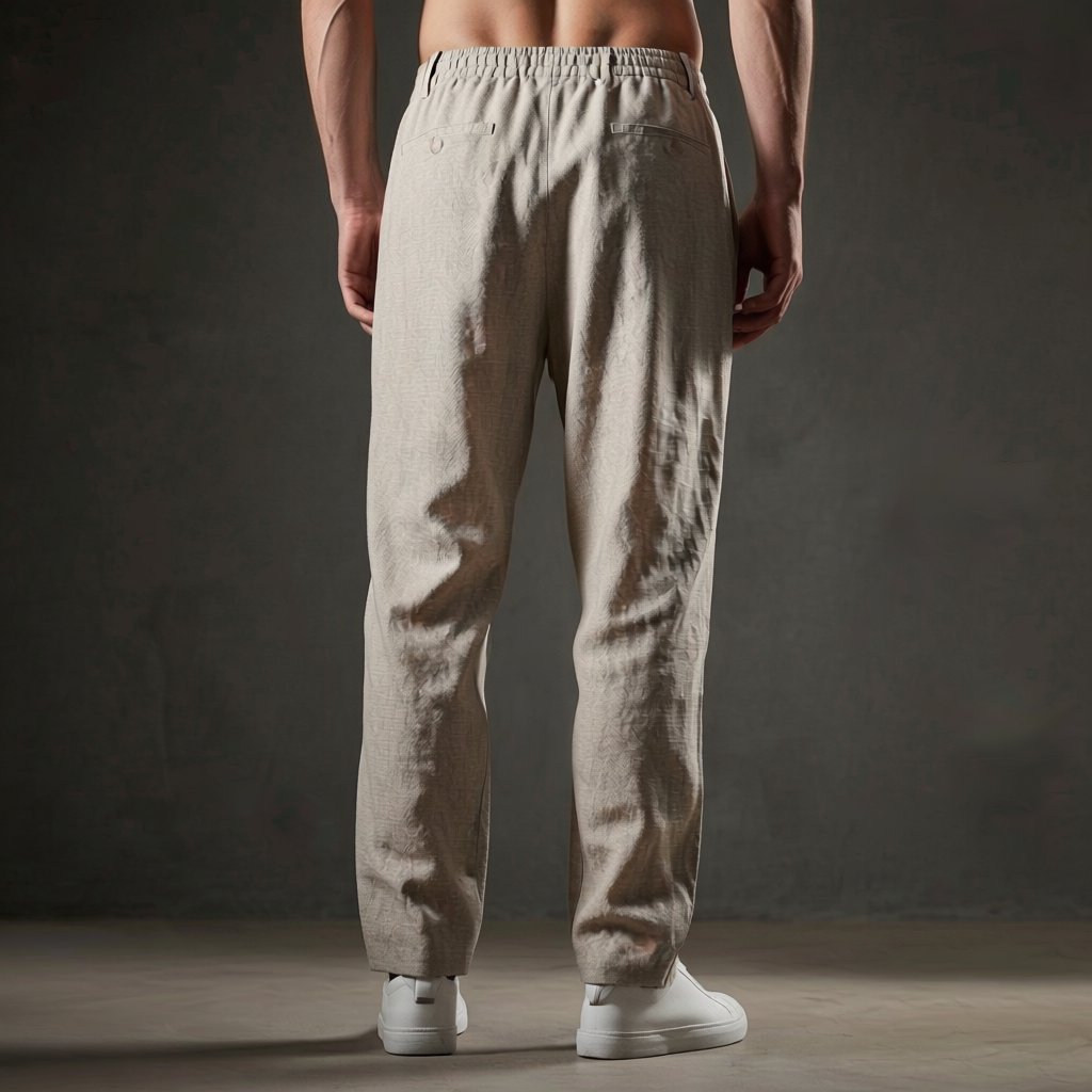 Men's Linen Drawstring Trousers