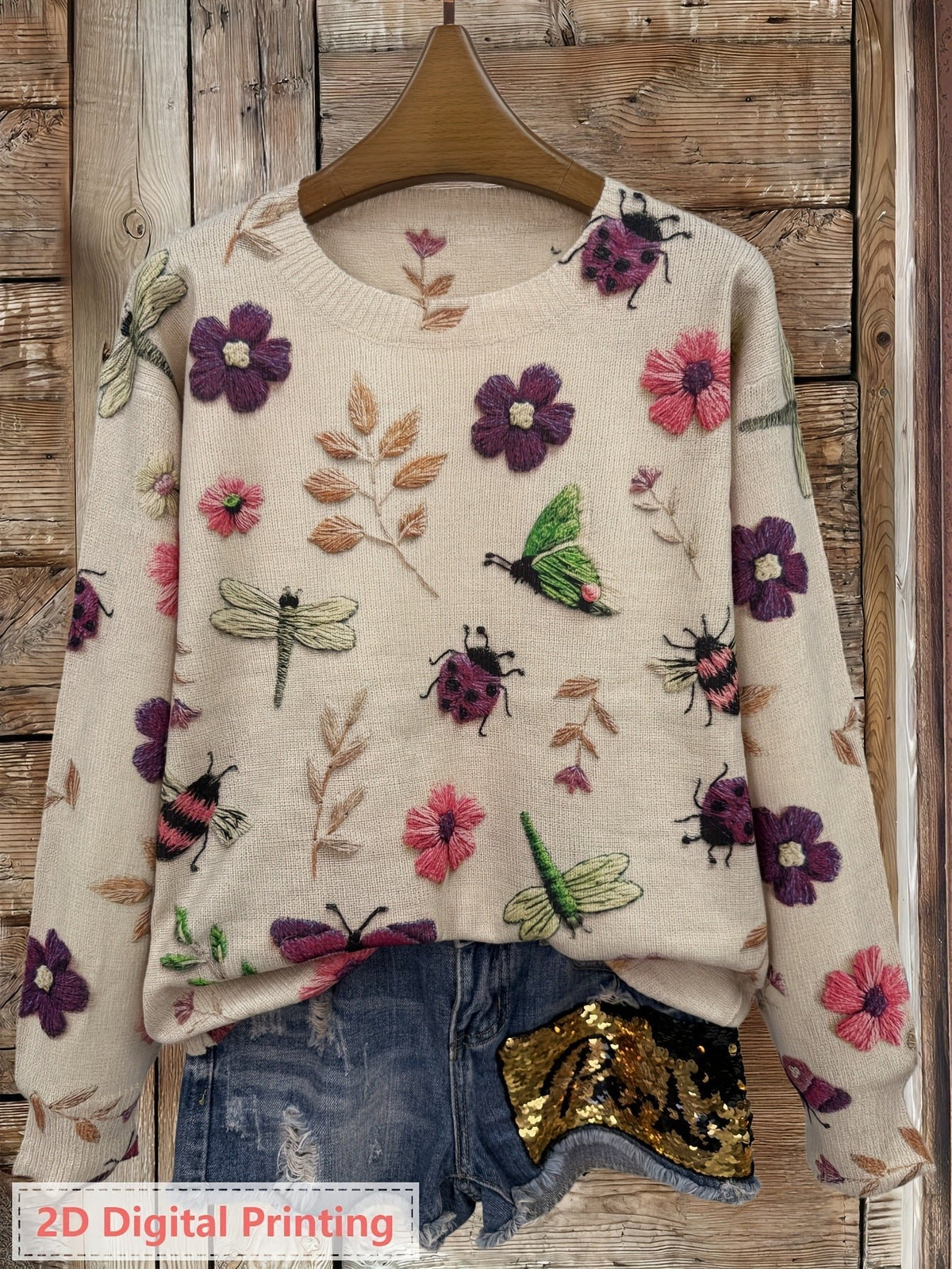 Women's Floral Jumper Jumper