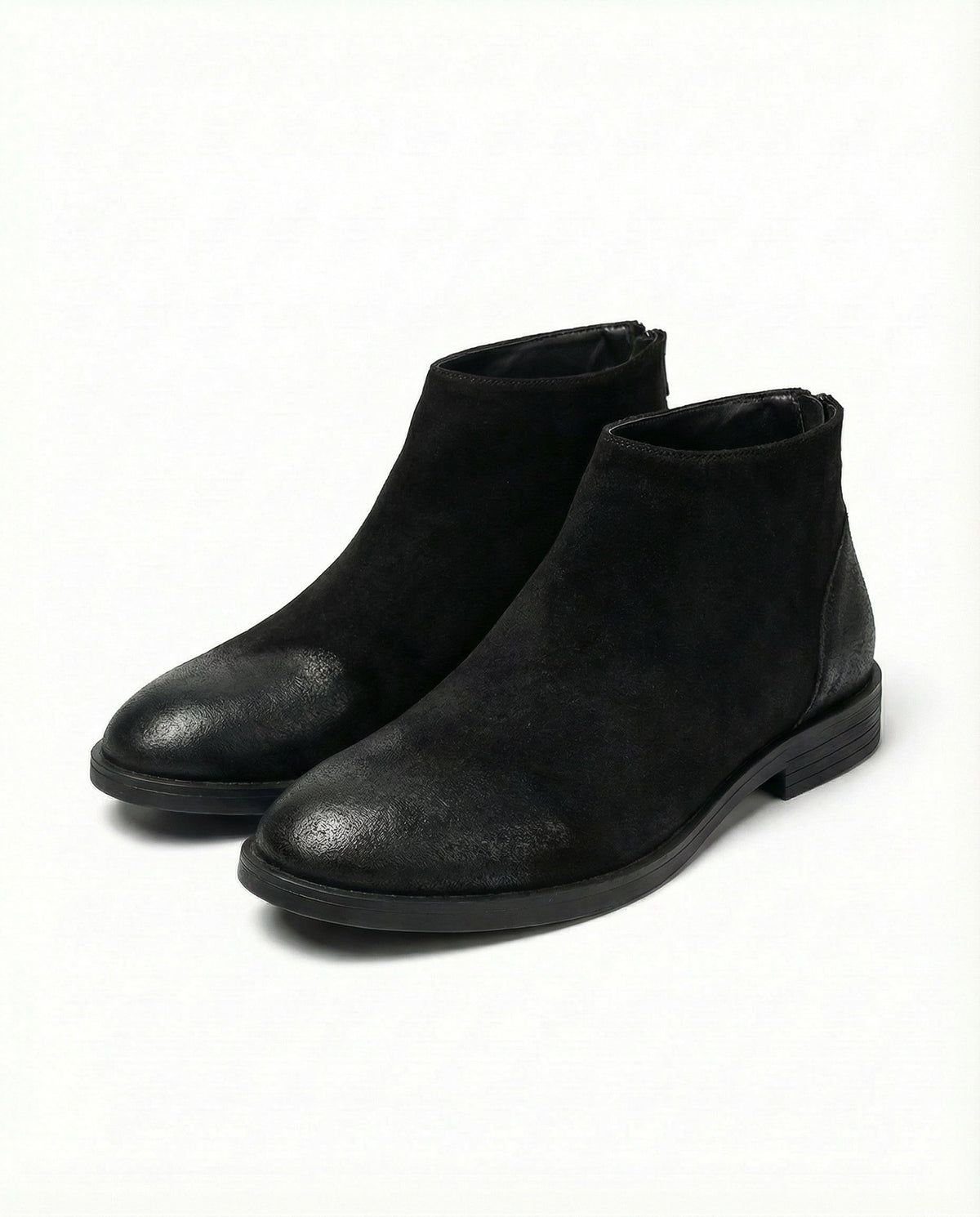 Men's Distressed Suede Ankle Boots